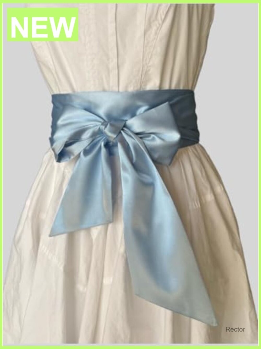 Wide Satin Bow Sash Belt Long Solid Color Wedding Hair Bow Sash - Picture 4 of 5